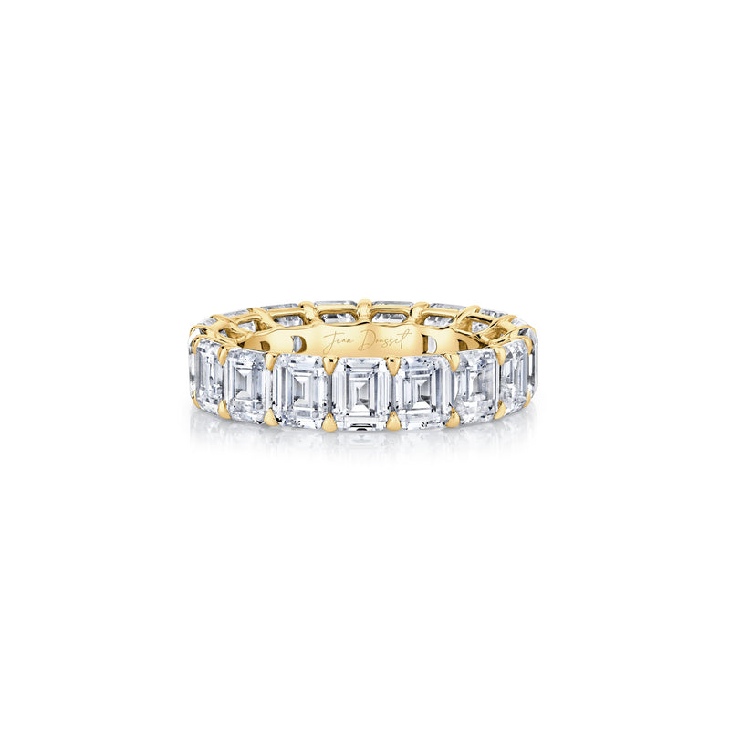 Olivia Large Emerald Lab Diamond Eternity Band image 8