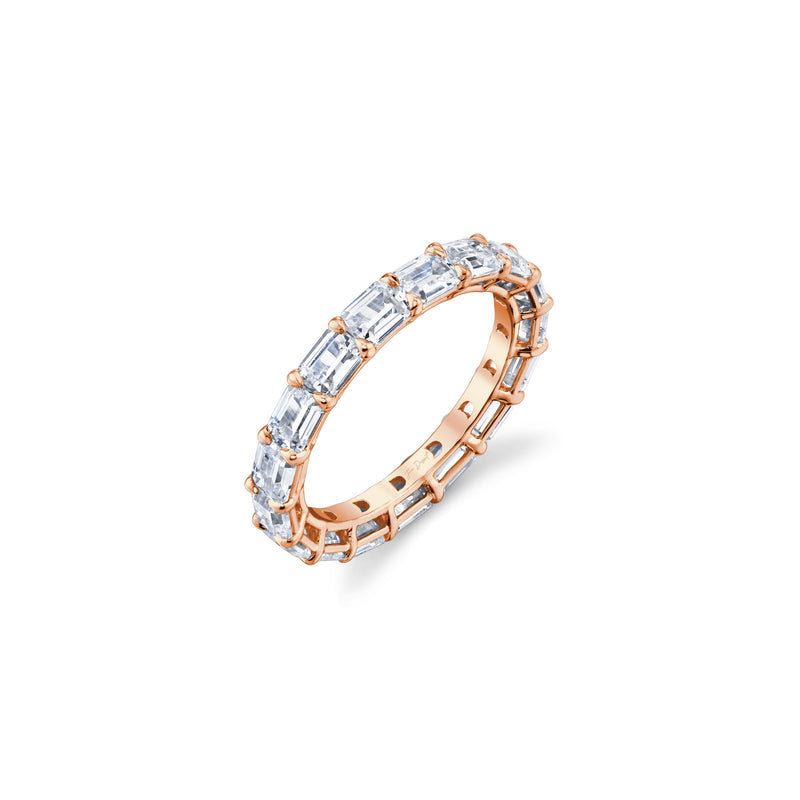 Olivia East-West Emerald Lab Diamond Eternity Band image 13