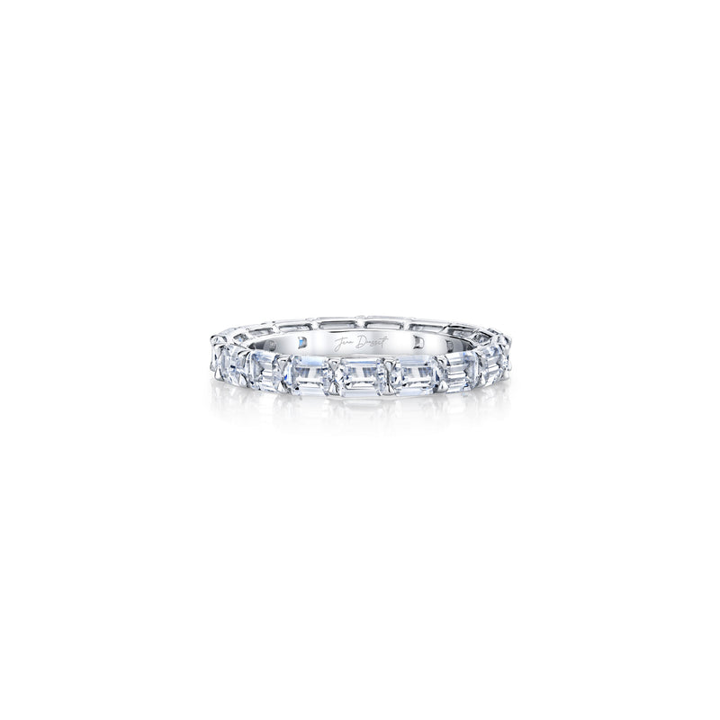 Olivia East-West Emerald Lab Diamond Eternity Band image 10