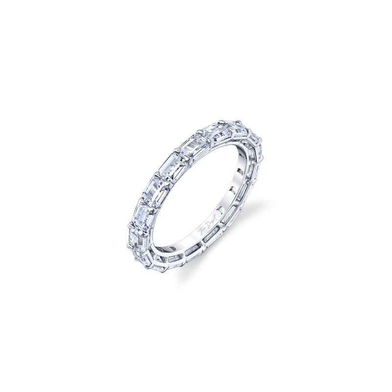 Olivia East-West Emerald Lab Diamond Eternity Band image 4