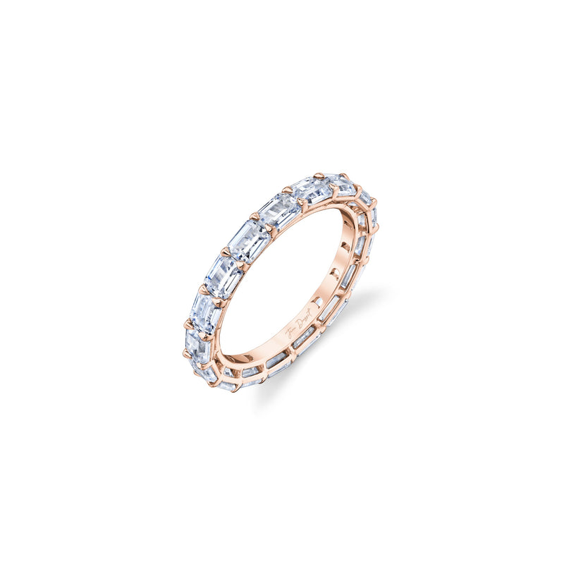 Olivia East-West Emerald Lab Diamond Eternity Band image 3