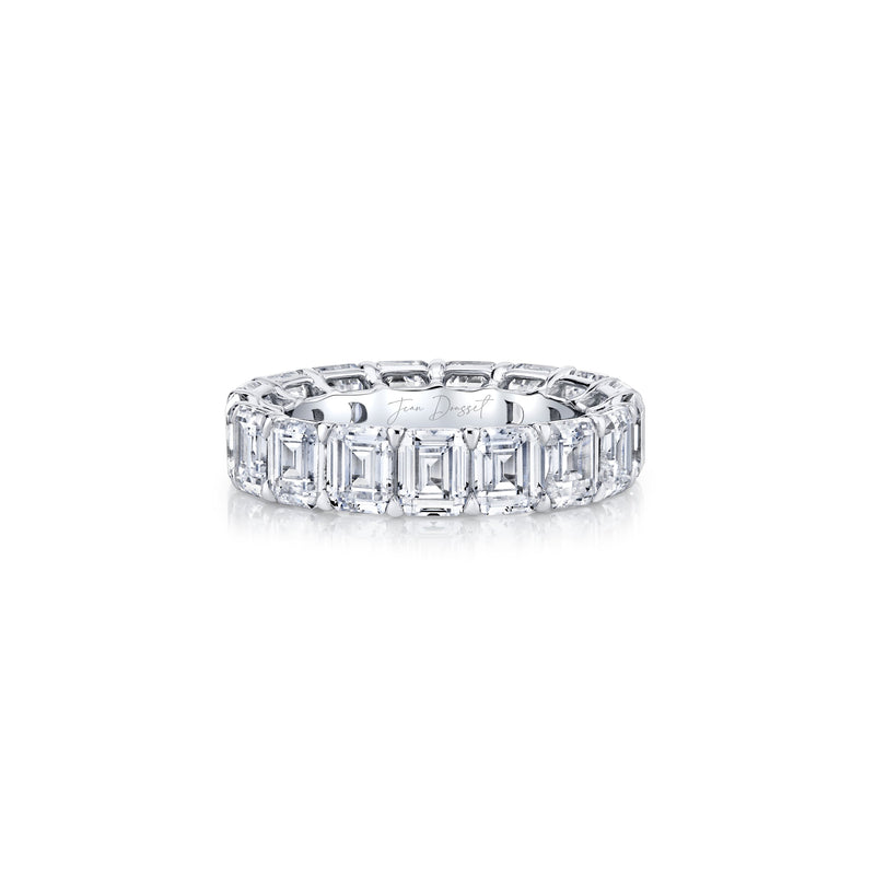 Olivia Large Emerald Lab Diamond Eternity Band image 7
