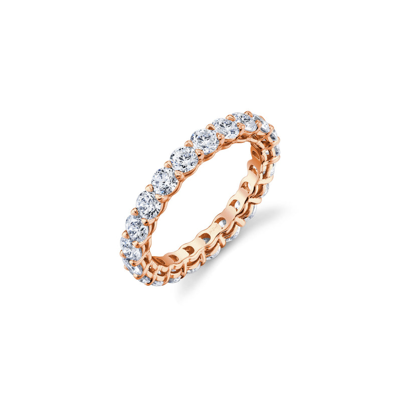 Olivia Round Brilliant Lab Diamond Eternity Band image 3