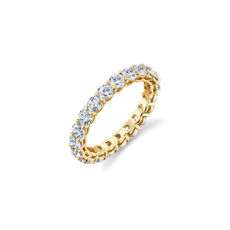 Olivia Round Brilliant Lab Diamond Eternity Band image 2