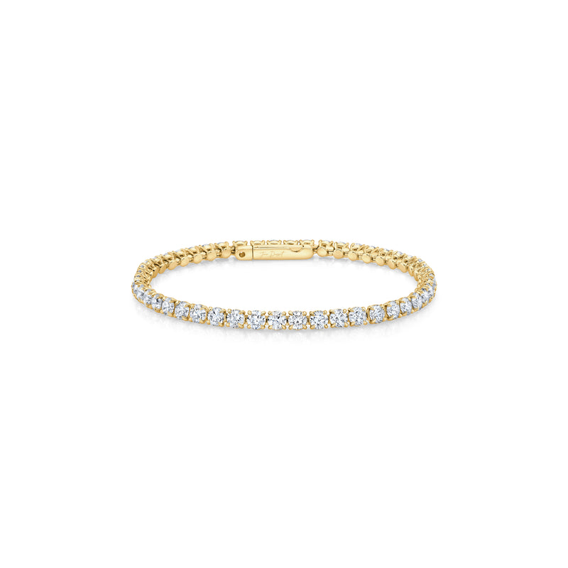 Olivia Round Brilliant Lab Diamond Tennis Bracelet image 2