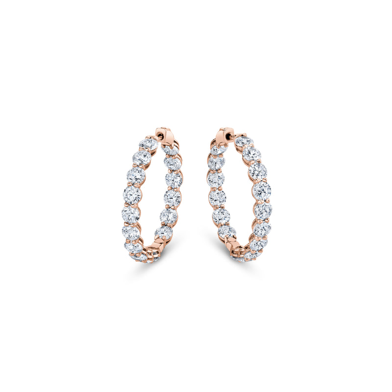 Olivia Lab Diamond Bold Inside Out Hoops image 10