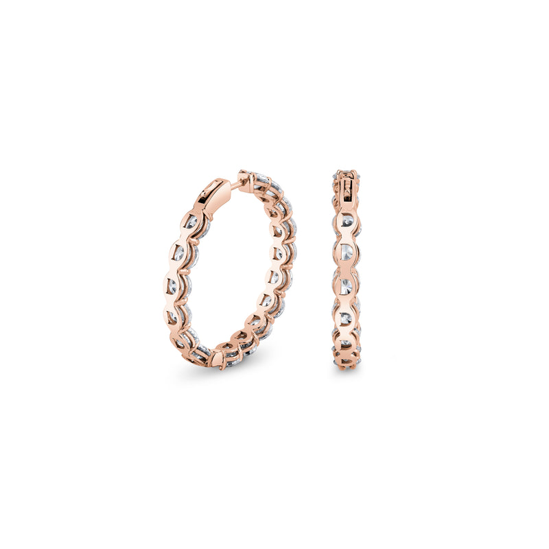 Olivia Lab Diamond Bold Inside Out Hoops image 12