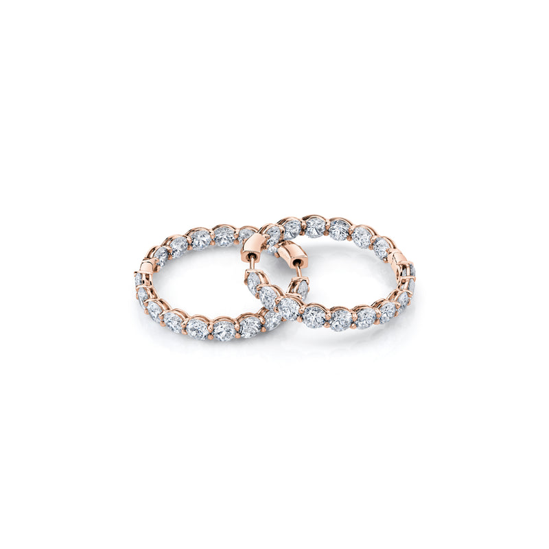Olivia Lab Diamond Bold Inside Out Hoops image 11