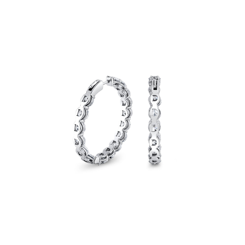 Olivia Lab Diamond Bold Inside Out Hoops image 4
