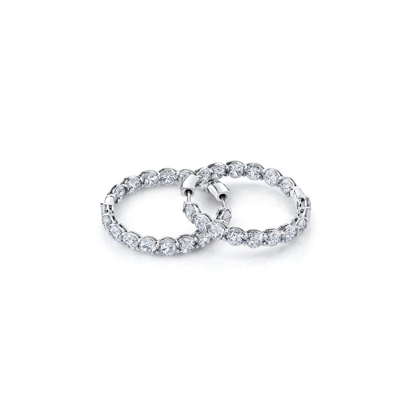 Olivia Lab Diamond Bold Inside Out Hoops image 3