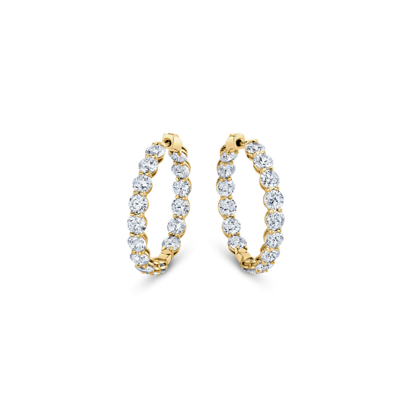 Olivia Lab Diamond Bold Inside Out Hoops image 6