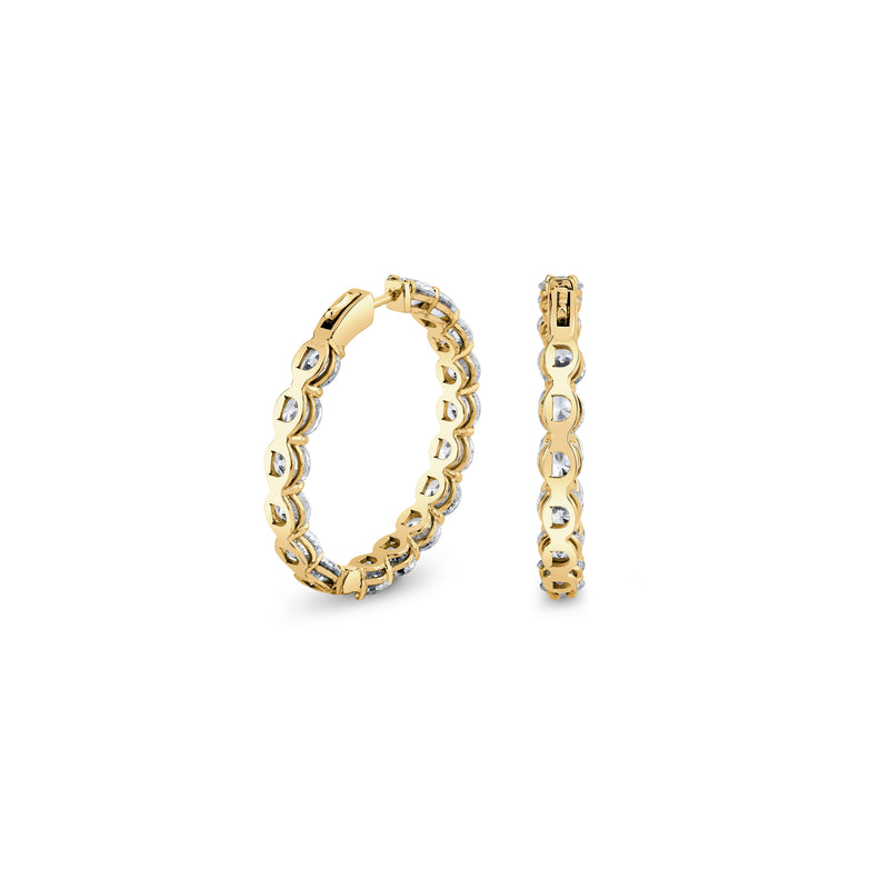 Olivia Lab Diamond Bold Inside Out Hoops image 8