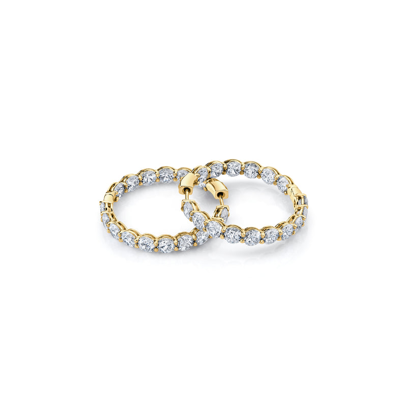 Olivia Lab Diamond Bold Inside Out Hoops image 7