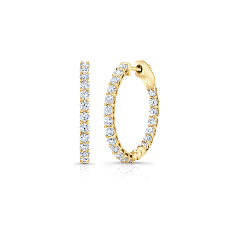 Olivia Lab Diamond Petite Inside Out Hoops image 7