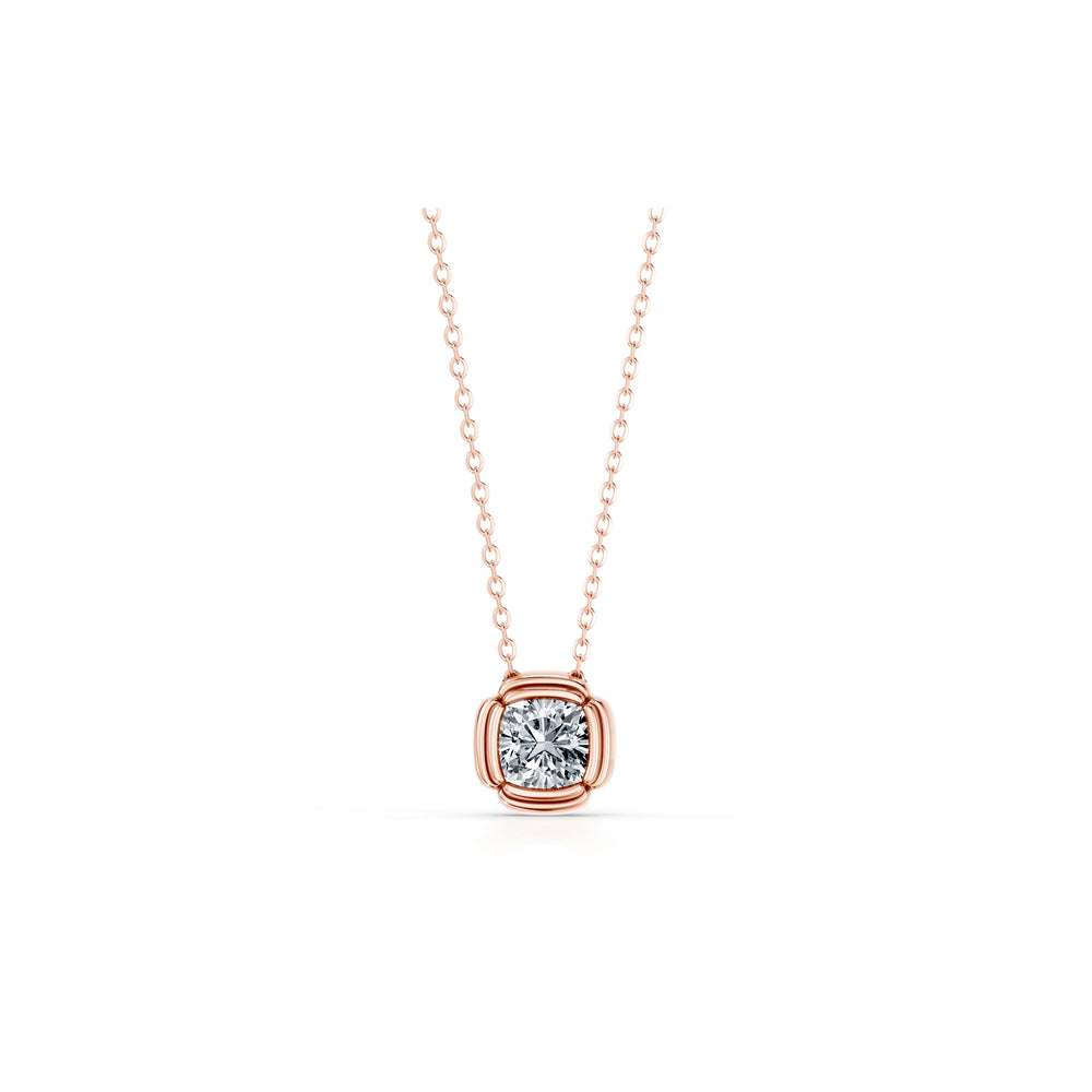 Dorée Lab Diamond Cushion Pendant image 11