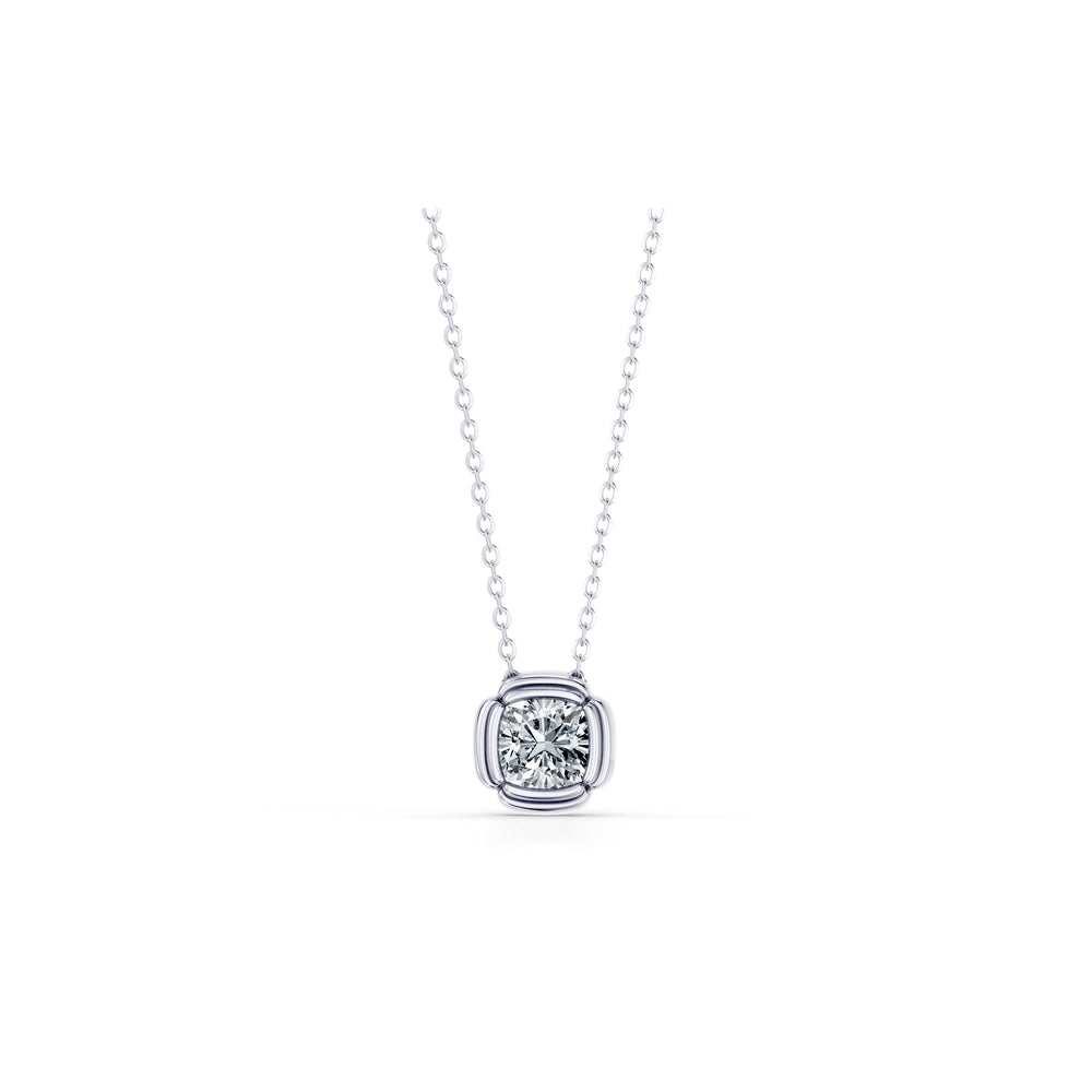 Dorée Lab Diamond Cushion Pendant image 1