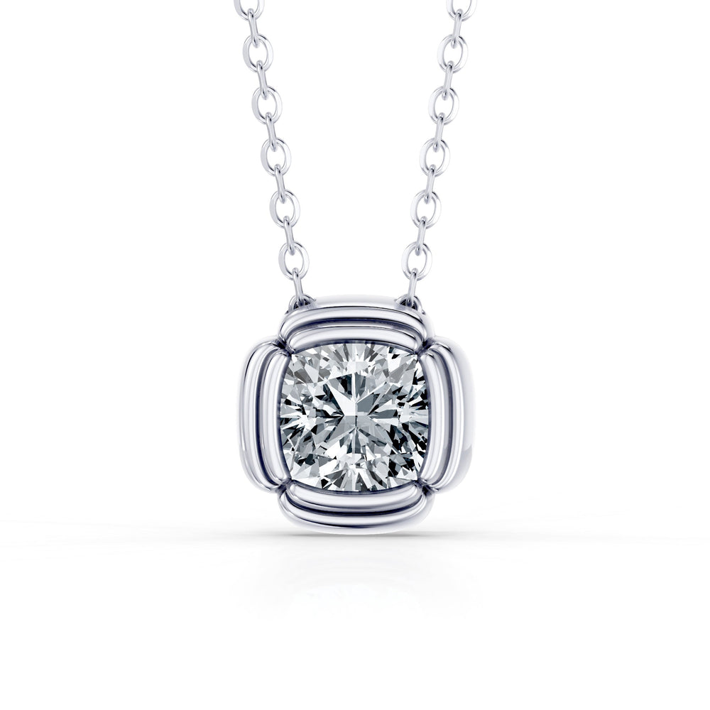 Dorée Lab Diamond Cushion Pendant image 2