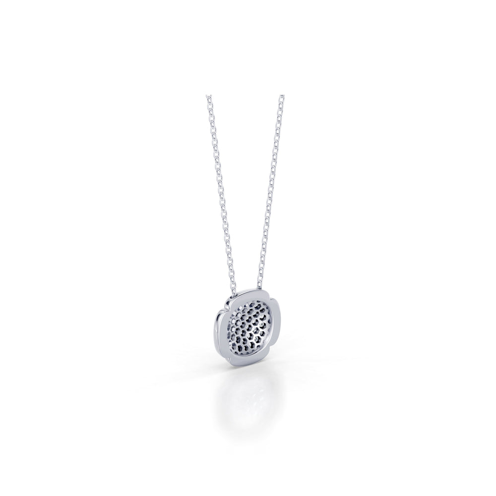 Dorée Lab Diamond Pavé Cushion Pendant image 4