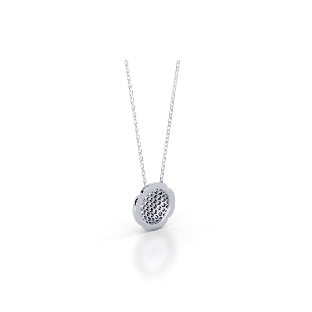 Dorée Lab Diamond Pavé Round Pendant image 4