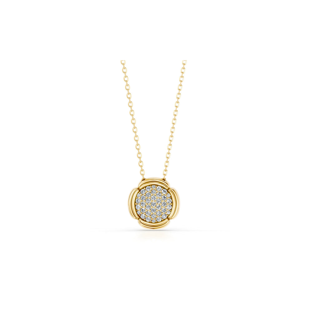 Dorée Lab Diamond Pavé Round Pendant image 6