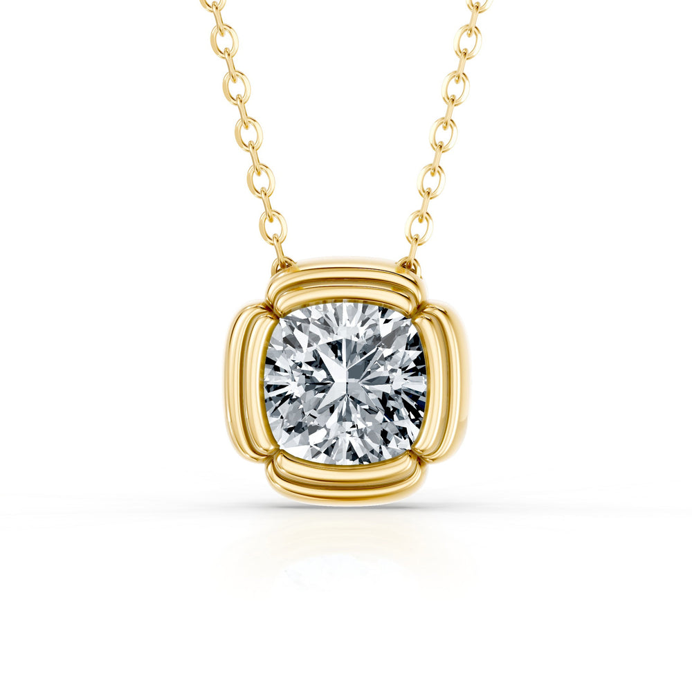 Dorée Lab Diamond Cushion Pendant image 22