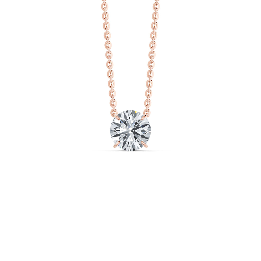 Claire Lab Diamond Round Brilliant Solitaire Pendant image 31