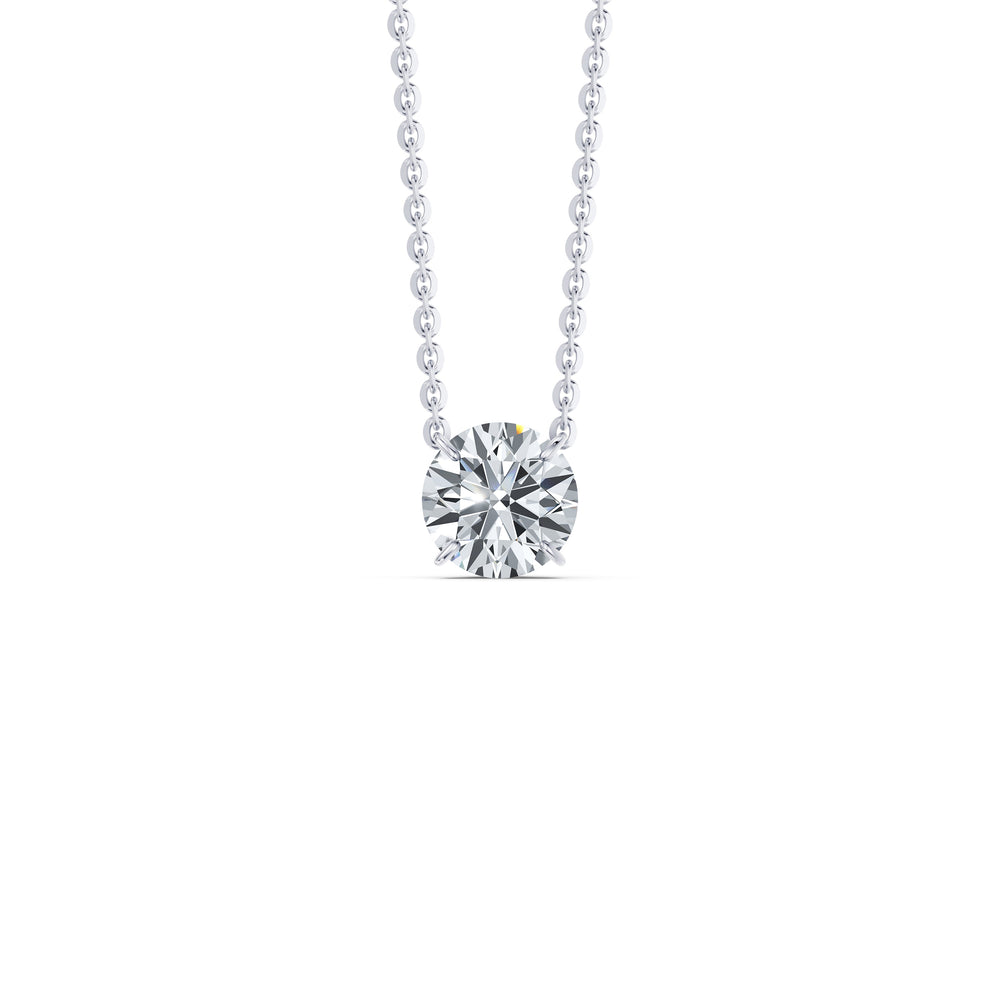 Claire Lab Diamond Round Brilliant Solitaire Pendant image 36