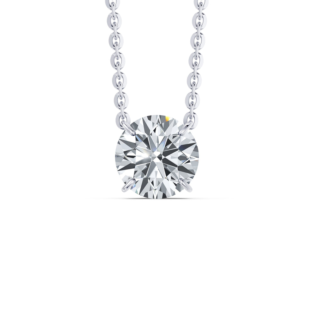 Claire Lab Diamond Round Brilliant Solitaire Pendant image 37