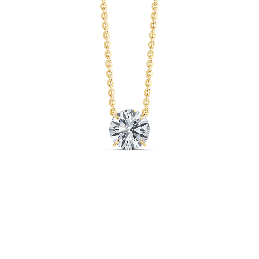 Claire Lab Diamond Round Brilliant Solitaire Pendant image 26