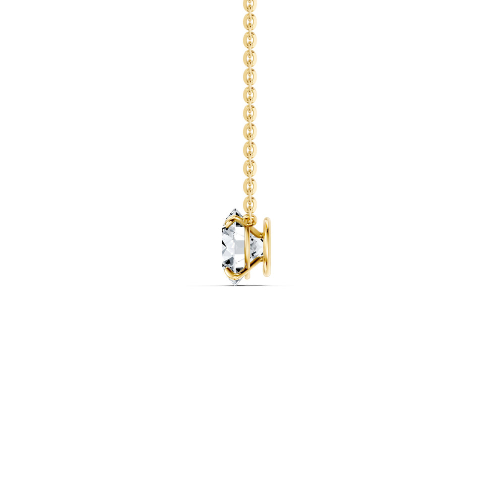 Claire Lab Diamond Round Brilliant Solitaire Pendant image 28