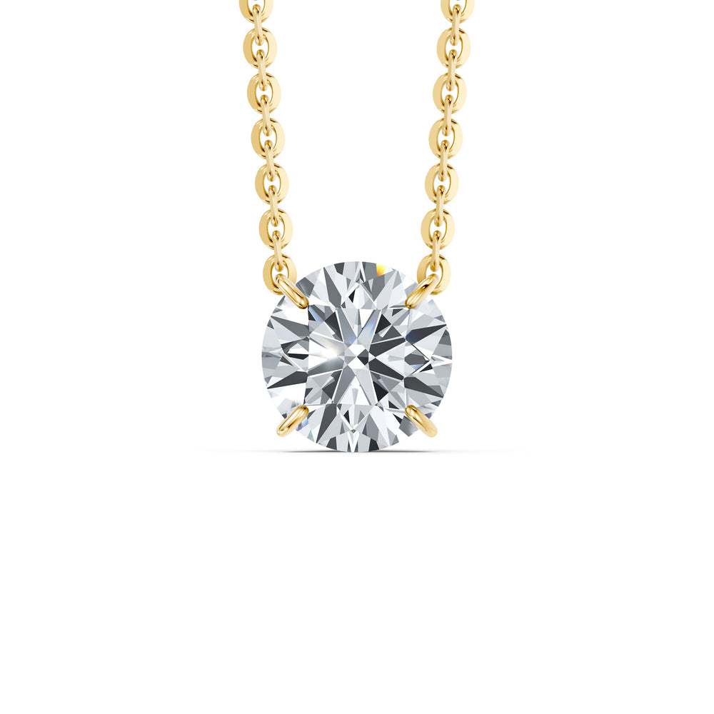 Claire Lab Diamond Round Brilliant Solitaire Pendant image 27