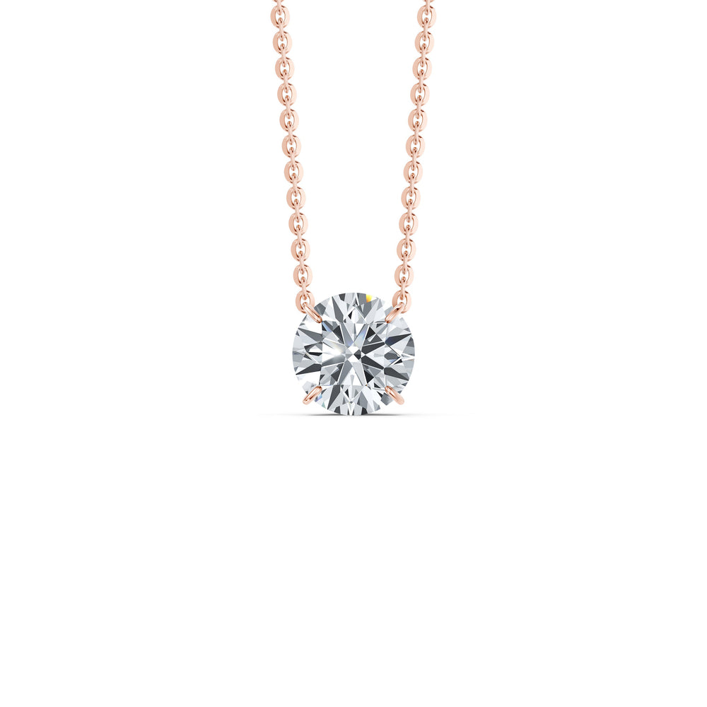 Claire Lab Diamond Round Brilliant Solitaire Pendant image 51