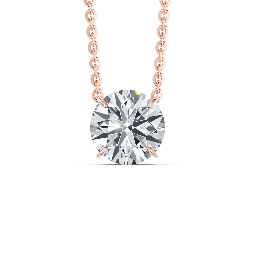 Claire Lab Diamond Round Brilliant Solitaire Pendant image 52