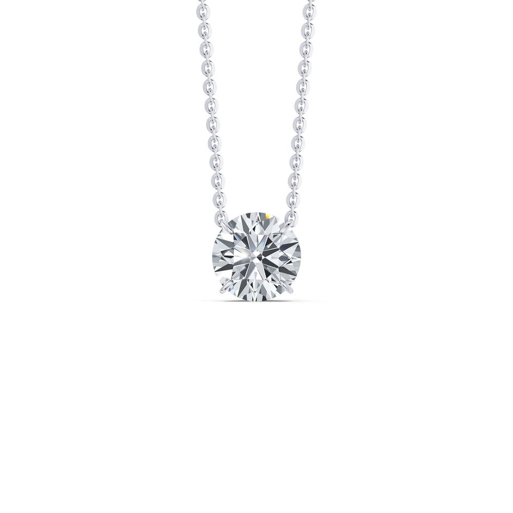 Claire Lab Diamond Round Brilliant Solitaire Pendant image 41