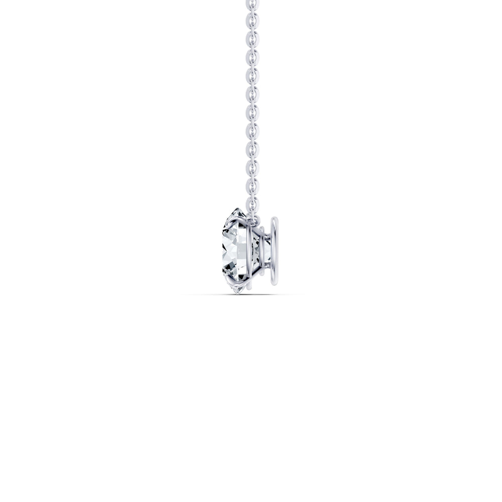 Claire Lab Diamond Round Brilliant Solitaire Pendant image 43