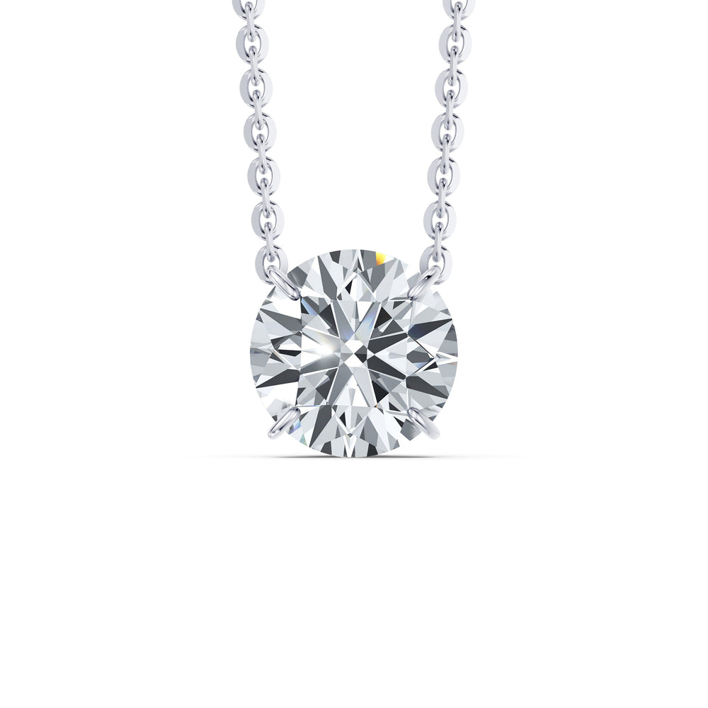 Claire Lab Diamond Round Brilliant Solitaire Pendant image 57