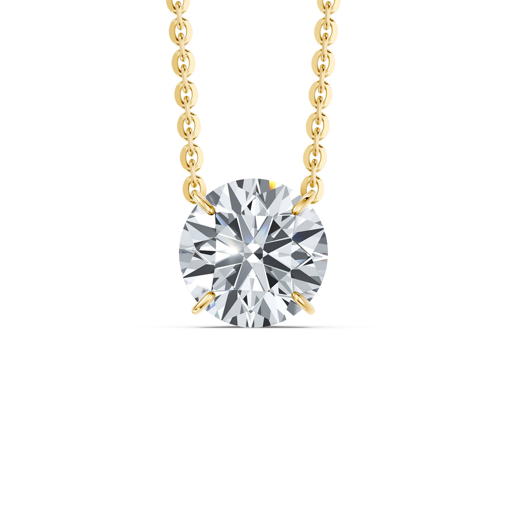 Claire Lab Diamond Round Brilliant Solitaire Pendant image 47