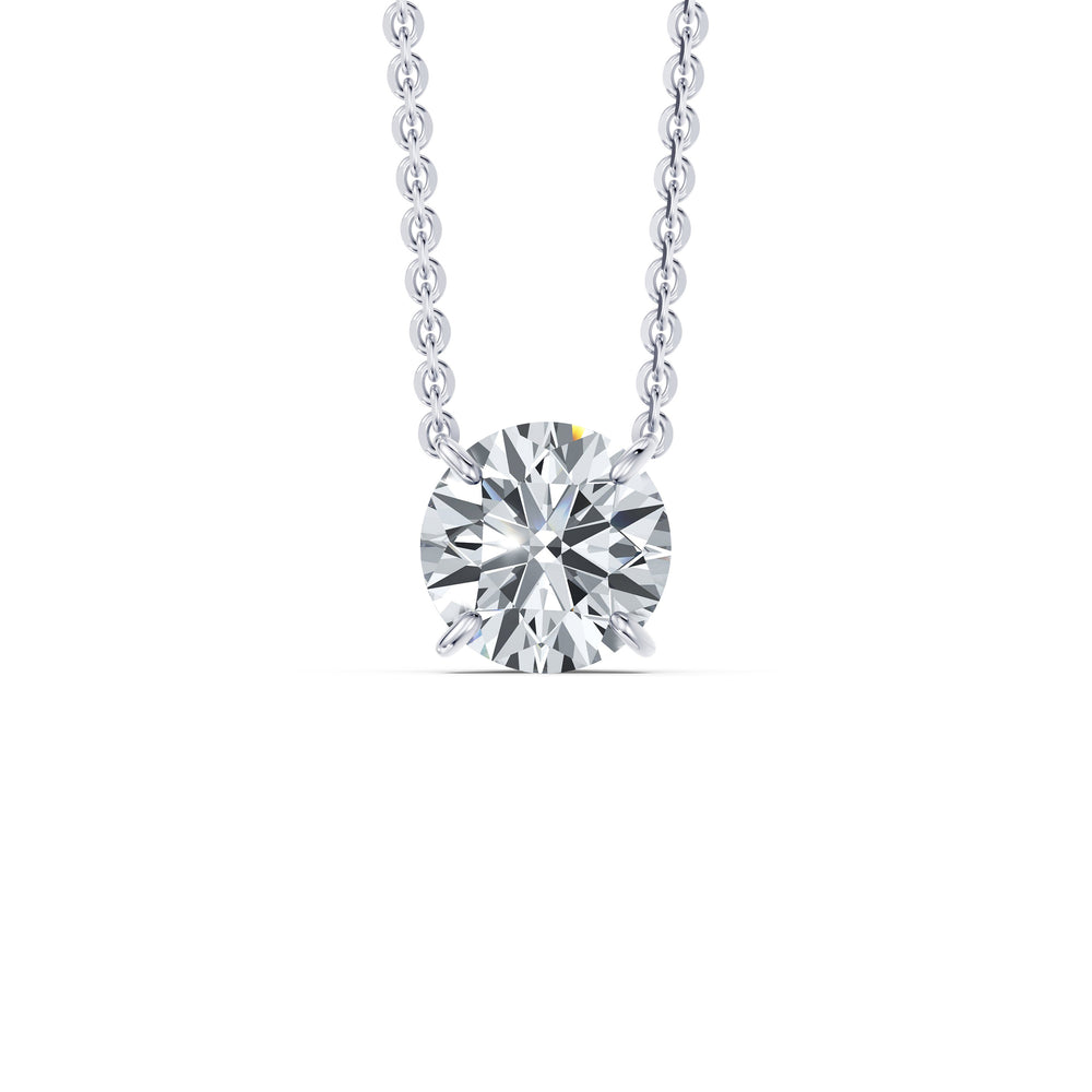 Claire Lab Diamond Round Brilliant Solitaire Pendant image 17