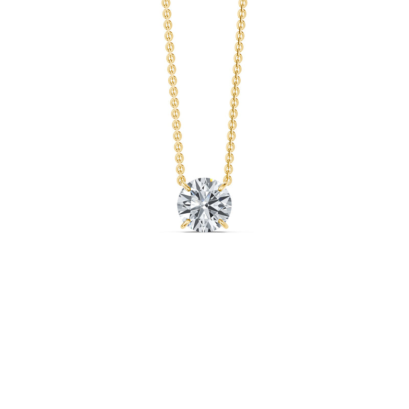 Claire Lab Diamond Round Brilliant Solitaire Pendant image 6