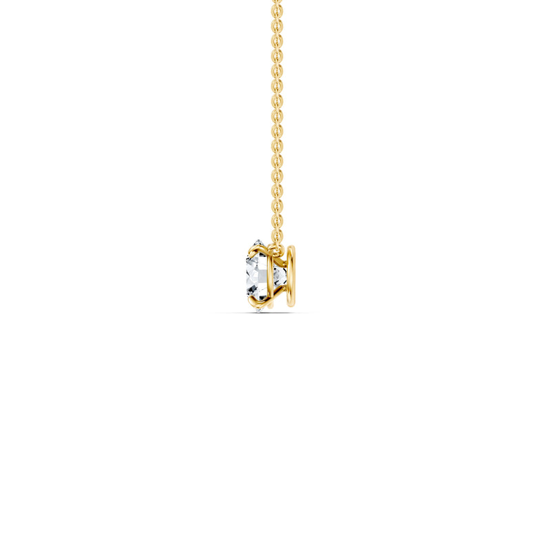Claire Lab Diamond Round Brilliant Solitaire Pendant image 8