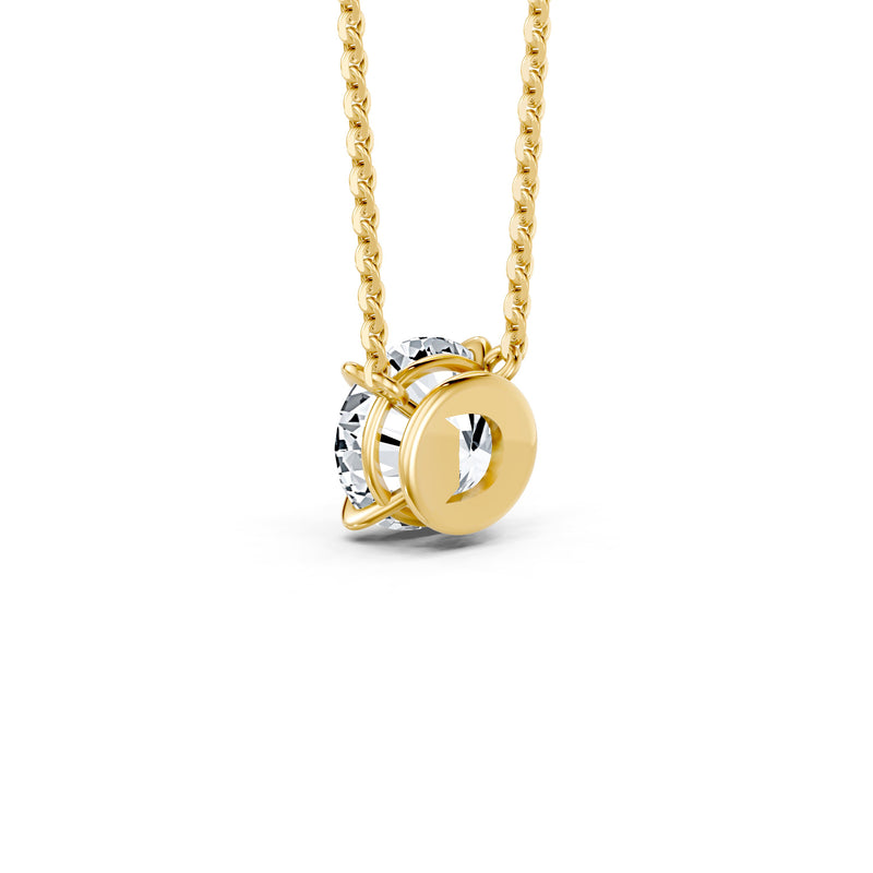 Claire Lab Diamond Round Brilliant Solitaire Pendant image 9
