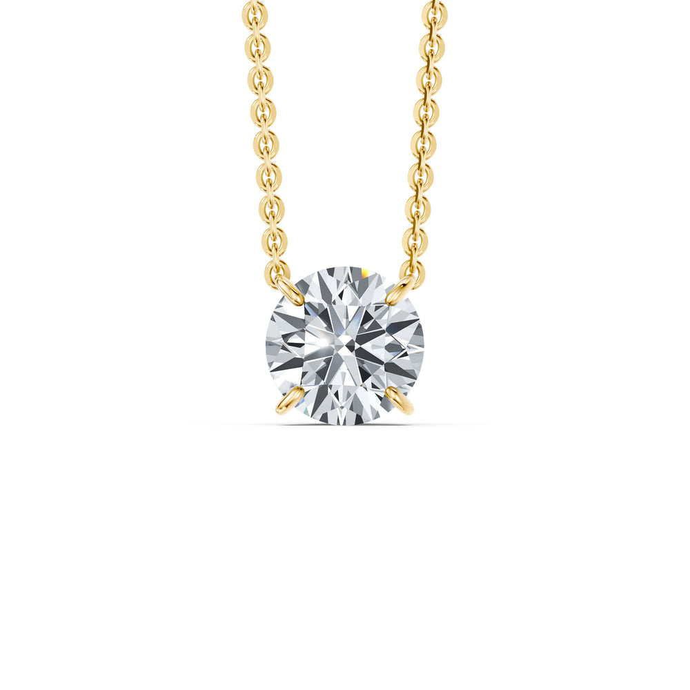 Claire Lab Diamond Round Brilliant Solitaire Pendant image 7