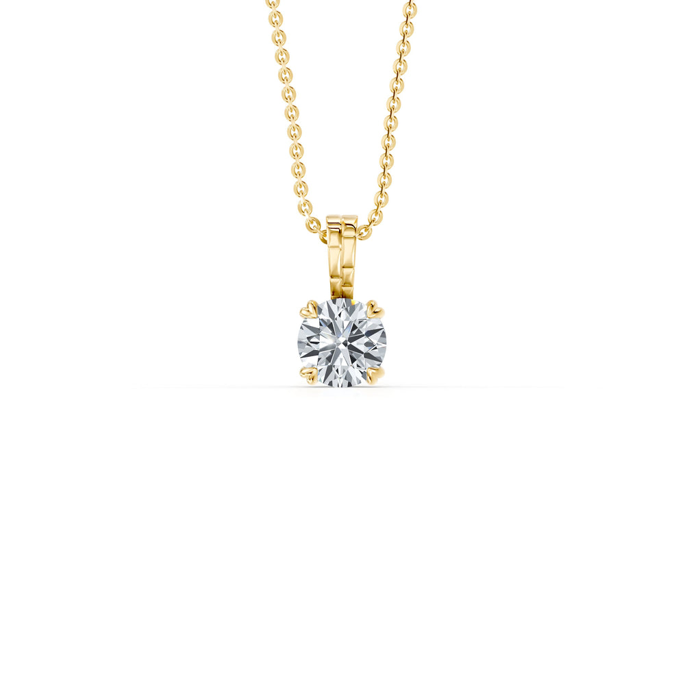 Soho Bezel Lab Diamond Round Brilliant Pendant image 5