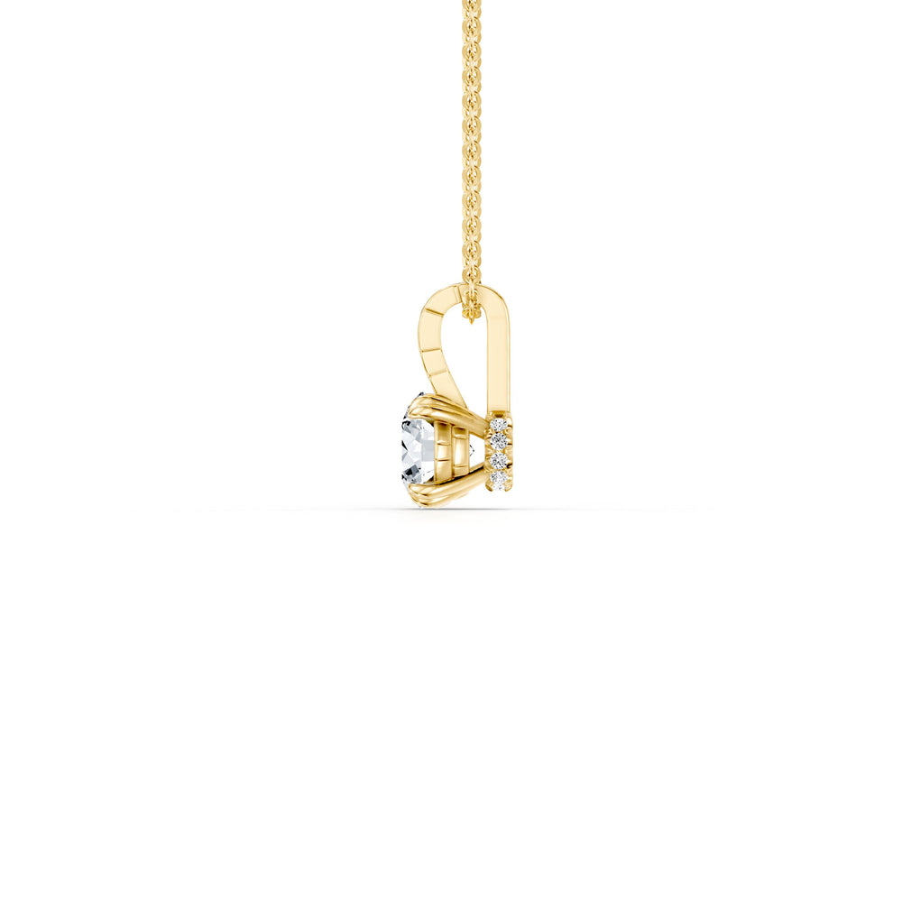 Soho Bezel Lab Diamond Round Brilliant Pendant image 7
