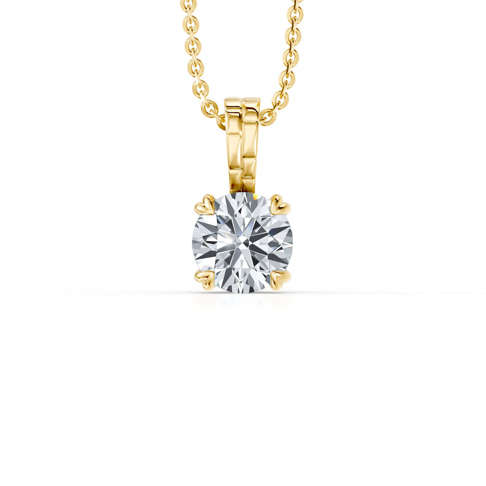 Soho Bezel Lab Diamond Round Brilliant Pendant image 6