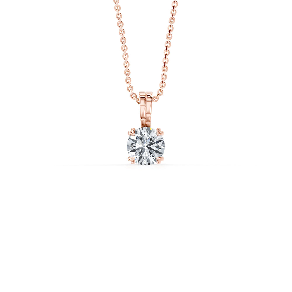Soho Bezel Lab Diamond Round Brilliant Pendant image 9