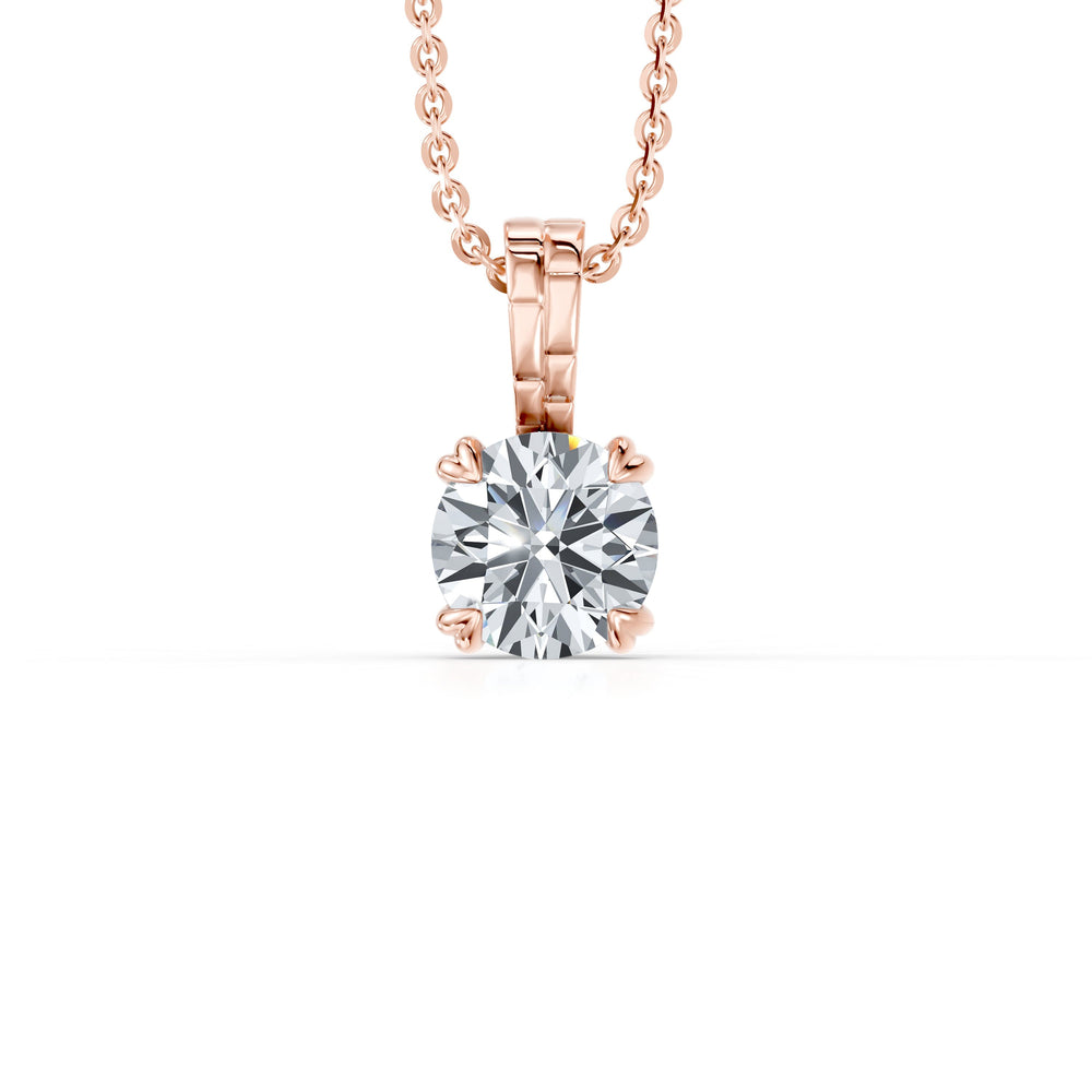 Soho Bezel Lab Diamond Round Brilliant Pendant image 10
