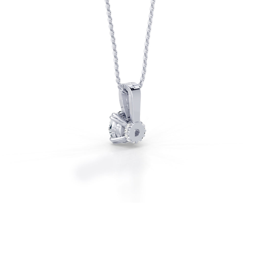 Soho Bezel Lab Diamond Round Brilliant Pendant image 4