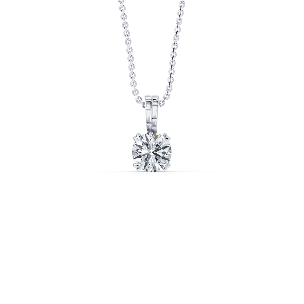Soho Bezel Lab Diamond Round Brilliant Pendant image 1