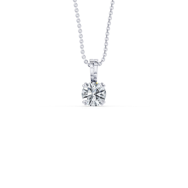 Soho Bezel Lab Diamond Round Brilliant Pendant image 1